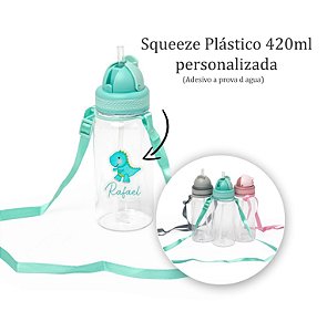 Squeeze Plástico 420ml personalizado como desejar