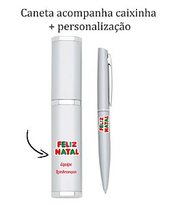 50 unidades KIT CANETA COM CAIXA PERSONALIZADA como desejar