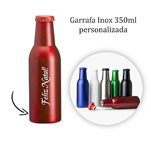 Garrafa Inox 350ml Personalizada Natal