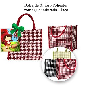 Bolsa de Ombro Poliéster Xadrez Personalizado como desejar