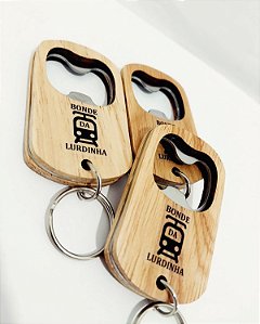 Chaveiro Abridor Madeira personalizado como desejar