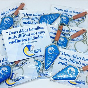 Chaveiro Pazinha de pedreiro personalizada como desejar + encarte