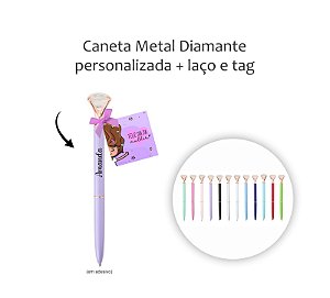 Caneta Metal Diamante personalizada Dia das Mulheres