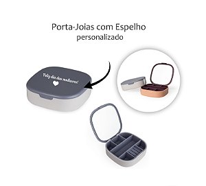 Porta-Joias com Espelho Dia das Mulheres