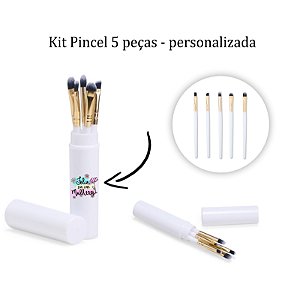 Kit Pincel 5 peças personalizado Dia das Mães