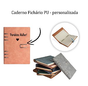 Caderno Fichário PU Dia das Mulheres