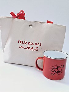 kit Mamãe Especial - Sacola + caneca personalizada