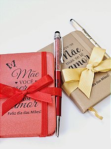 Moleschini + Caneta Personalizada Dia das MÃES
