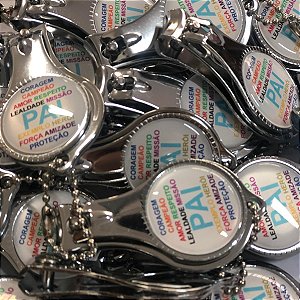 Chaveiro Metal 3 em 1 Personalizado Dia dos Pais