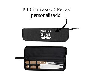 Kit Churrasco 2 Peças - Gravado como desejar Dia dos Pais