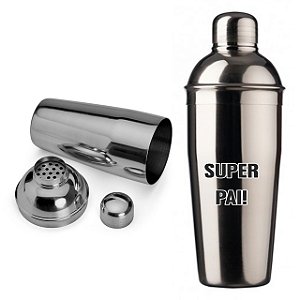 Coqueteleira Inox 600ml Personalizado Dia dos Pais