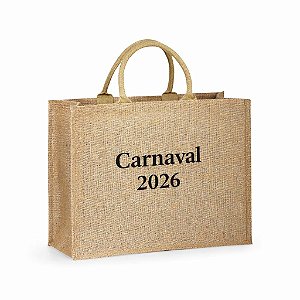 Sacola em juta personalizada como desejar