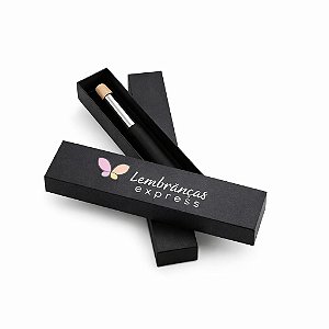 Estojo de Papelão com Berço de Veludo Preto personalizado