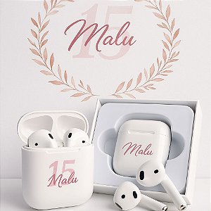 Fone Bluetooth Touch Personalizado com Case para lembrancinhas - 10 UNIDADES