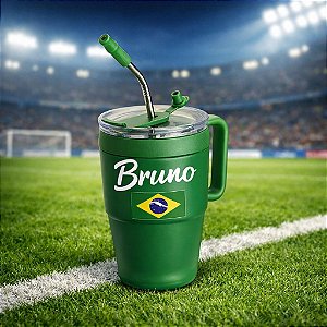 Caneca Térmica 600ml Personalizada Copa do Mundo