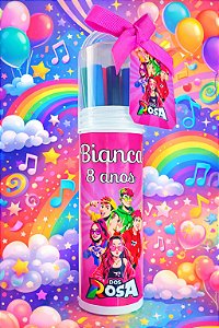 Kit com 12 Canetinhas Personalizados no Tema da Sua Festa