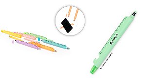 Caneta Marca-Texto Multifunções Personalizada com Sua Logo