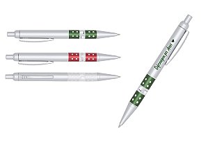 Caneta Plástica com Detalhe de Strass Personalizado com Sua Logo