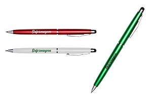 Caneta Plástica Touch Personalizada Com a Sua Logo