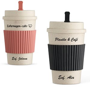 Copo Fibra de Trigo 450ml Personalizado com Sua Logo