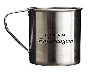 Caneca Inox 300ml Personalizada com a Logo Que Desejar