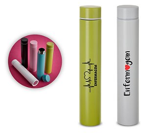 Garrafa Térmica Inox 275 ml Personalizada com Sua Logo