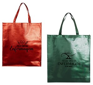 Sacola de TNT Metalizada Personalizada com Sua Logo