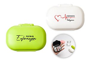 Porta-Comprimidos Plástico Personalizado Como Desejar