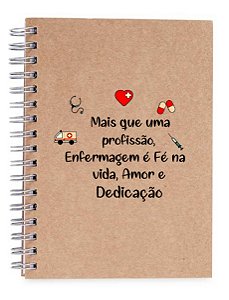 Caderno Ecológico Personalizado Dia da Enfermagem