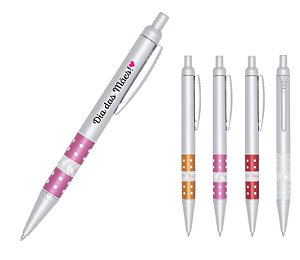 Caneta Plástica com Detalhe de Strass Dia das Mães Personalizada Como Desejar