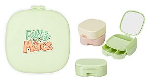 Porta-Joias Plástico com Espelho Dia das Mães Personalizado Como Desejar