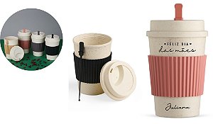 Copo Fibra de Trigo 450ml Personalizado Como Desejar Dia das Mães