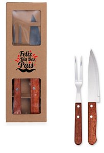 Kit Churrasco 2 Peças Personalizado Dia dos Pais
