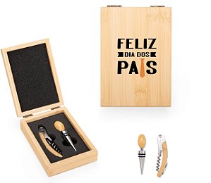 Kit Vinho 2 Peças Personalizado Dia dos Pais