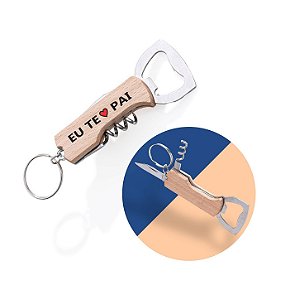 Chaveiro Abridor Multifunções Personalizado Dia dos Pais