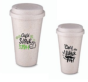 Copo Fibra de Arroz 550ml Personalizado Dia dos Pais