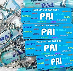Chaveiro chapinha Personalizado Dia dos Pais