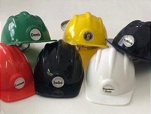 Chaveiro Capacete de Obras Personalizado