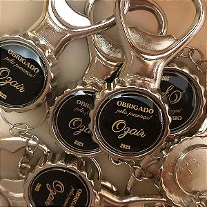Chaveiro Abridor Tampinha de Garrafa Personalizado Como Desejar