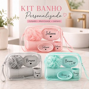 Kit Banho 4 Peças Personalizadas Como Desejar