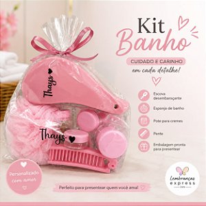 Kit Banho 10 Peças + Escova Mágica Personalizada Como Desejar