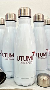 Garrafa Inox 625ml Corporativa Personalizada Com a Arte que Desejar