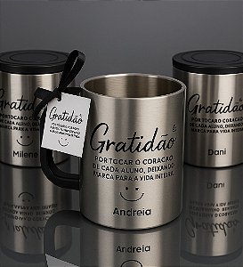 Caneca Inox 180ml Personalizada Dia dos Professores