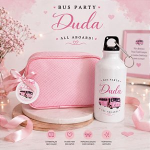 Kit Nécessaire + Garrafa Personalizada com o Tema que Desejar