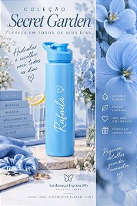 Kit com 10 Unidades de Squeeze Plástico 850ml Personalizada Como Desejar
