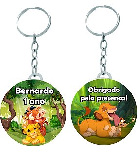 Chaveiro Personalizado Rei Leão