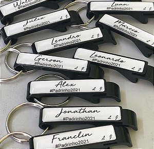 Abridor de Garrafa Personalizado com Chaveiro