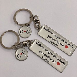 Par de Chaveiro Best Friends Forever