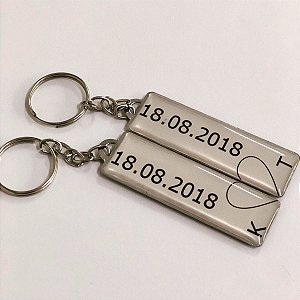 Par de Chaveiro Cara Metade para Namorados