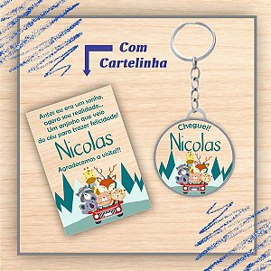 Chaveiro com Cartela Personalizado